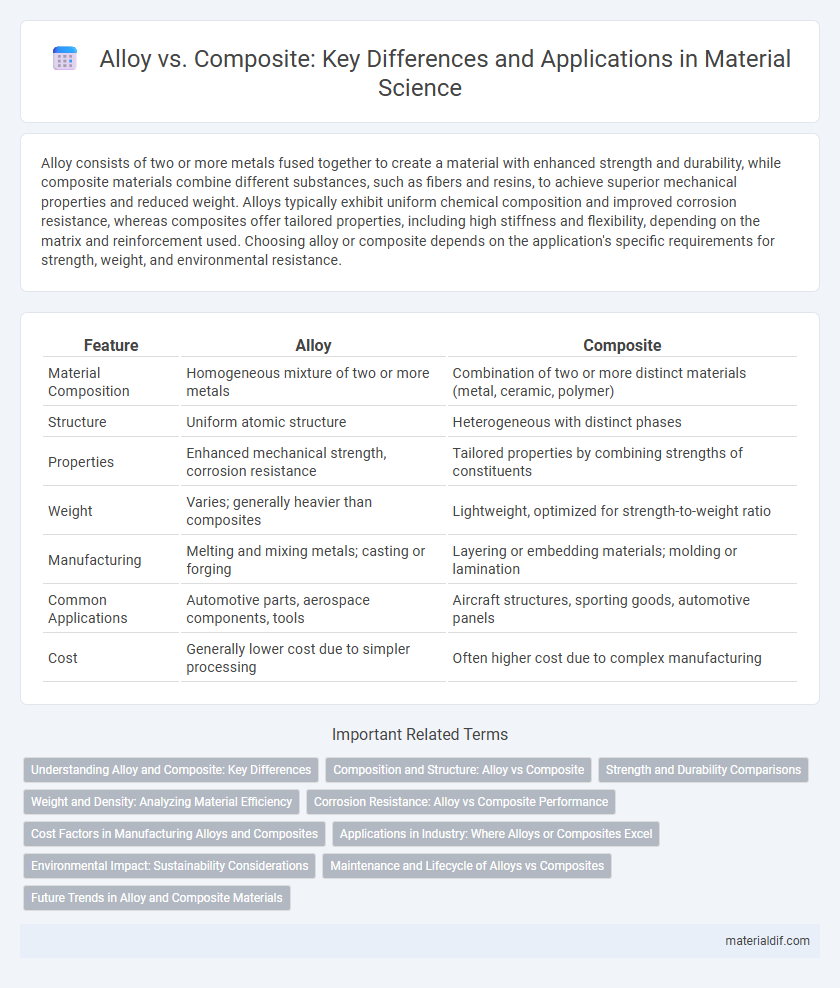 Alloy vs. Composite: Key Differences and Applications in Material Science