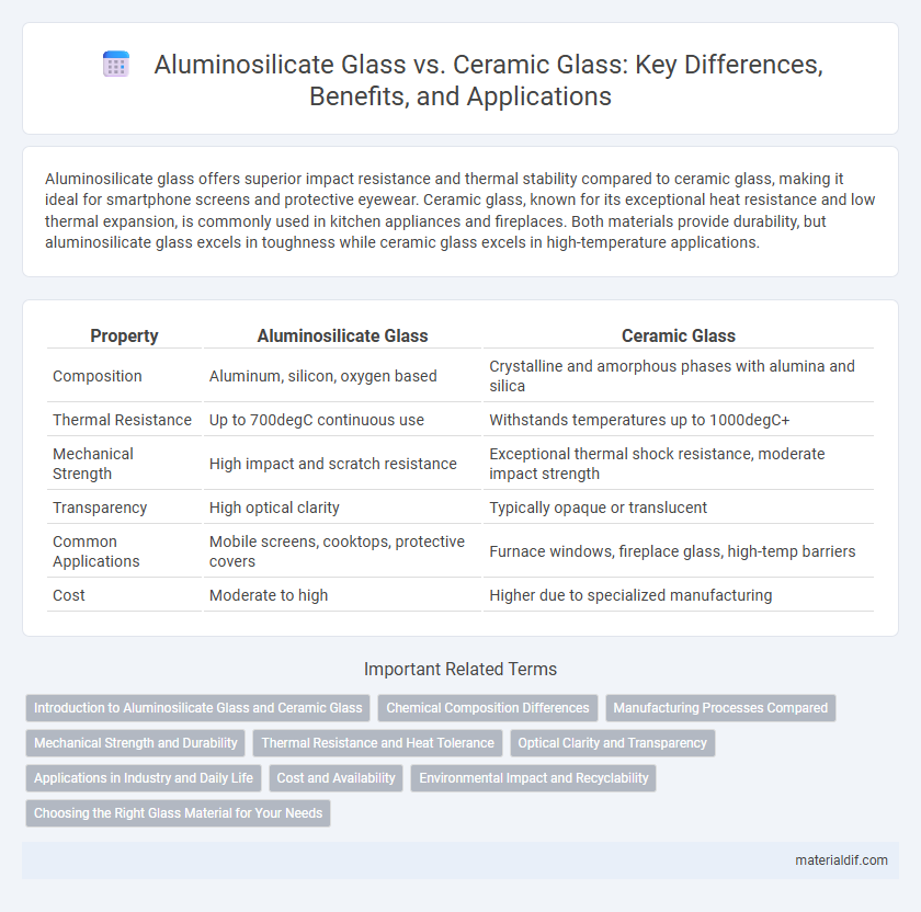 Aluminosilicate Glass vs. Ceramic Glass: Key Differences, Benefits, and Applications