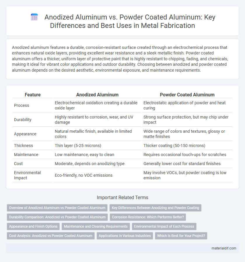 Anodized Aluminum vs. Powder Coated Aluminum: Key Differences and Best Uses in Metal Fabrication