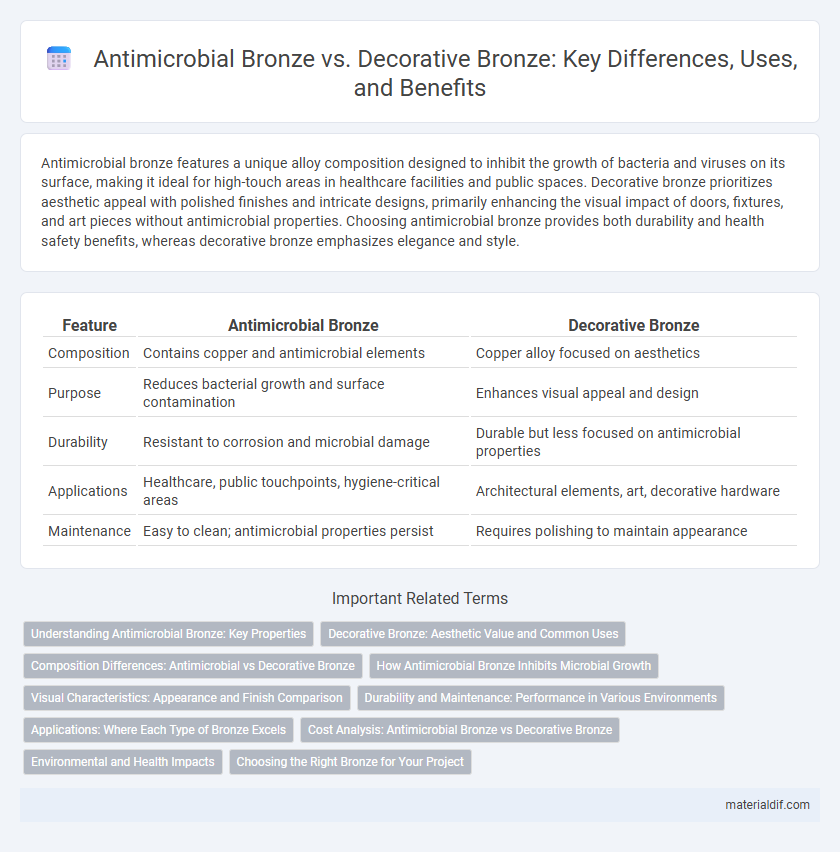 Antimicrobial Bronze vs. Decorative Bronze: Key Differences, Uses, and Benefits