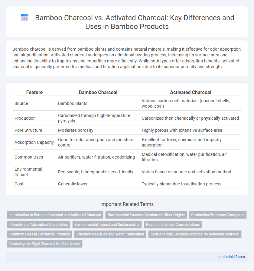Bamboo Charcoal vs. Activated Charcoal: Key Differences and Uses in Bamboo Products