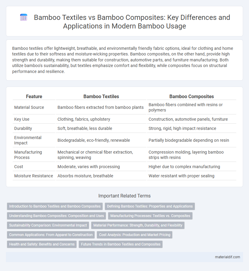 Bamboo Textiles vs Bamboo Composites: Key Differences and Applications in Modern Bamboo Usage