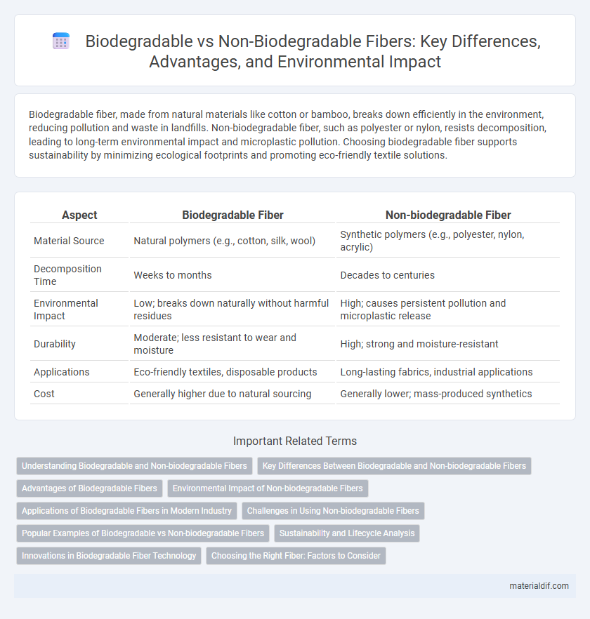 Biodegradable vs Non-Biodegradable Fibers: Key Differences, Advantages, and Environmental Impact