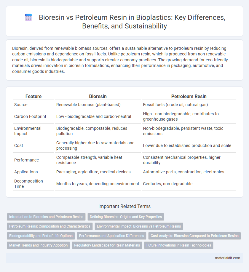 Bioresin vs Petroleum Resin in Bioplastics: Key Differences, Benefits, and Sustainability