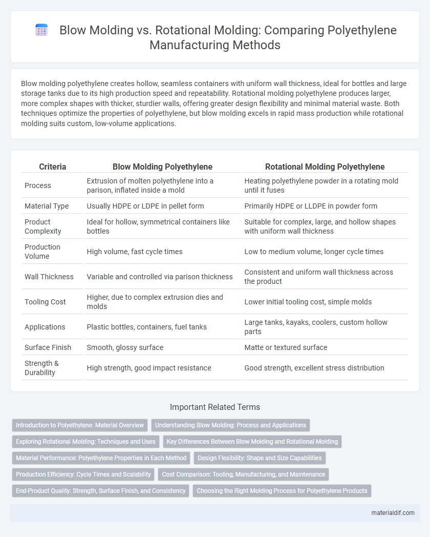 Blow Molding vs. Rotational Molding: Comparing Polyethylene Manufacturing Methods