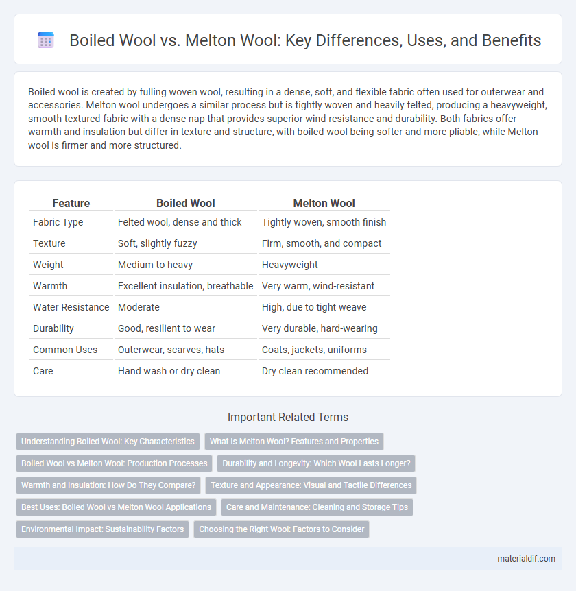 Boiled Wool vs. Melton Wool: Key Differences, Uses, and Benefits