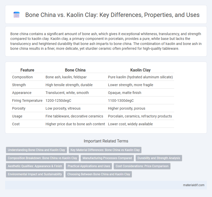 Bone China vs. Kaolin Clay: Key Differences, Properties, and Uses