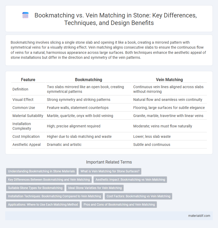 Bookmatching vs. Vein Matching in Stone: Key Differences, Techniques, and Design Benefits