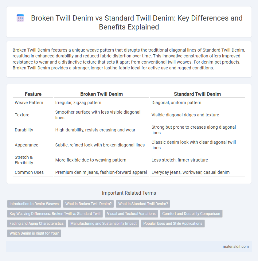Broken Twill Denim vs Standard Twill Denim: Key Differences and Benefits Explained