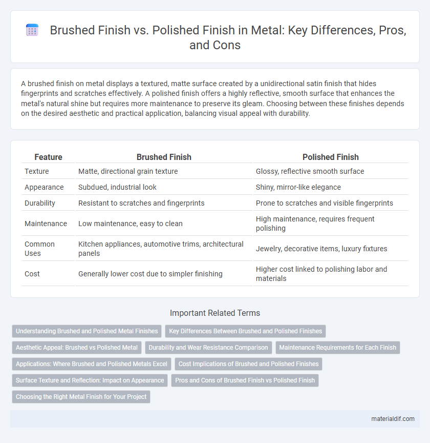 Brushed Finish vs. Polished Finish in Metal: Key Differences, Pros, and Cons