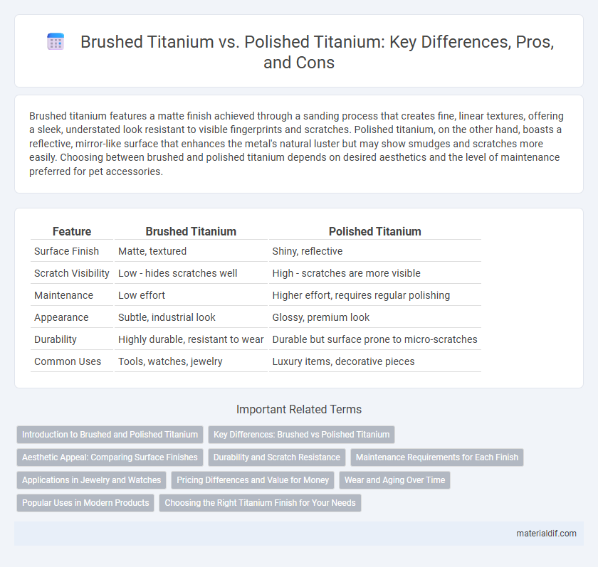 Brushed Titanium vs. Polished Titanium: Key Differences, Pros, and Cons