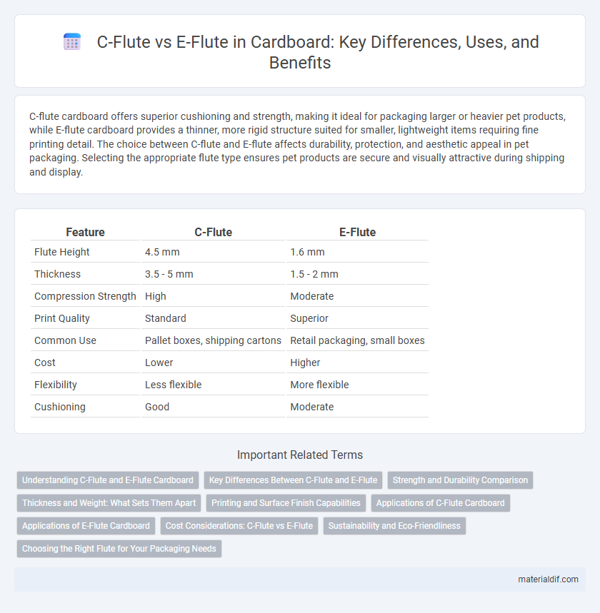C-Flute vs E-Flute in Cardboard: Key Differences, Uses, and Benefits