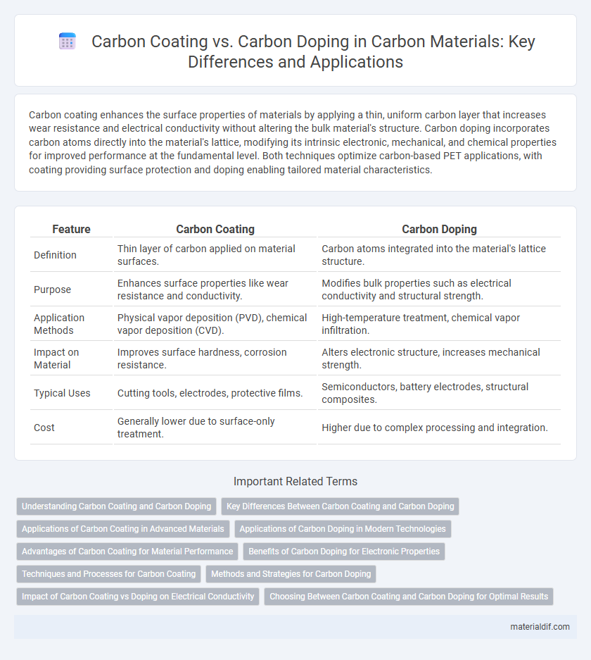 Carbon Coating vs. Carbon Doping in Carbon Materials: Key Differences and Applications