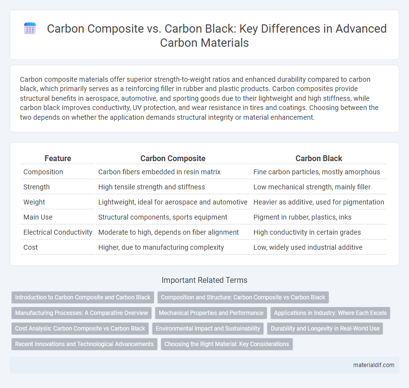 Carbon Composite vs. Carbon Black: Key Differences in Advanced Carbon Materials