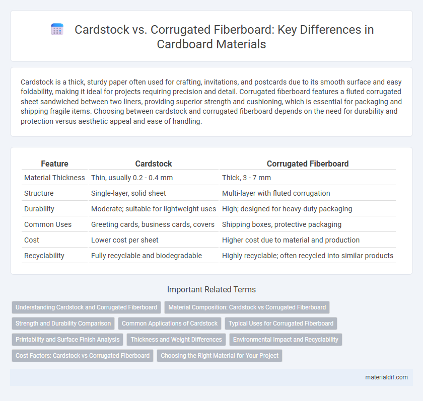 Cardstock vs. Corrugated Fiberboard: Key Differences in Cardboard Materials