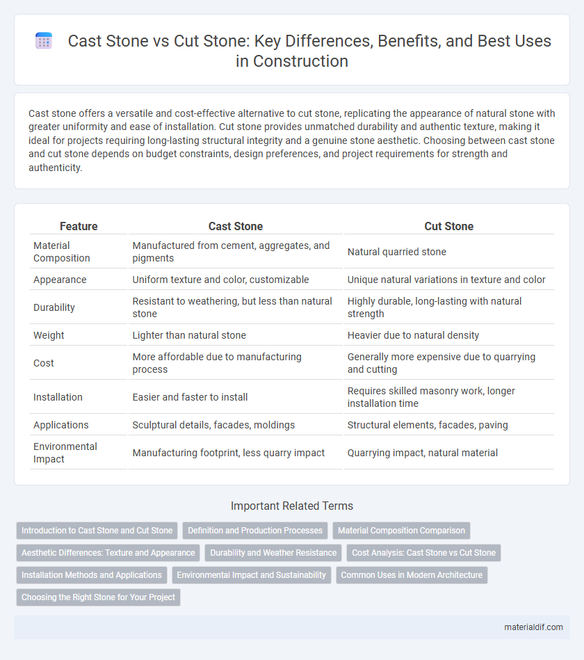 Cast Stone vs Cut Stone: Key Differences, Benefits, and Best Uses in Construction