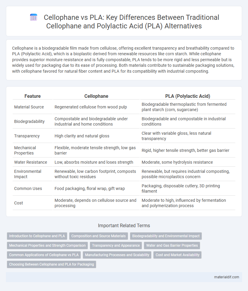 Cellophane vs PLA: Key Differences Between Traditional Cellophane and Polylactic Acid (PLA) Alternatives