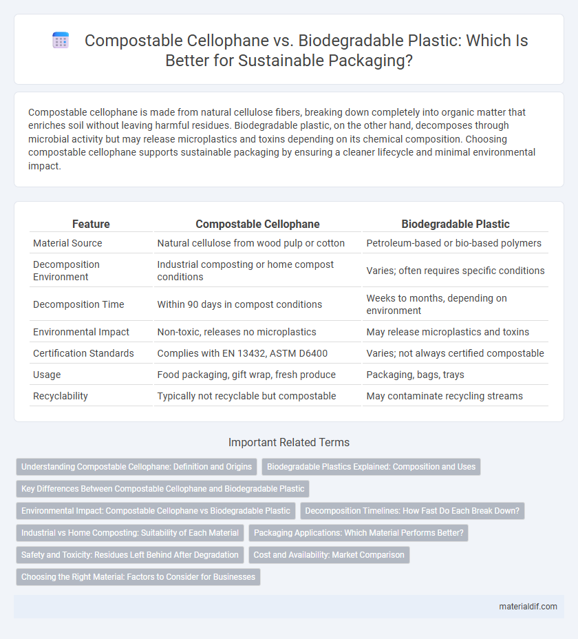 Compostable Cellophane vs. Biodegradable Plastic: Which Is Better for Sustainable Packaging?