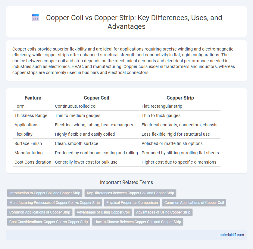 Copper Coil vs Copper Strip: Key Differences, Uses, and Advantages