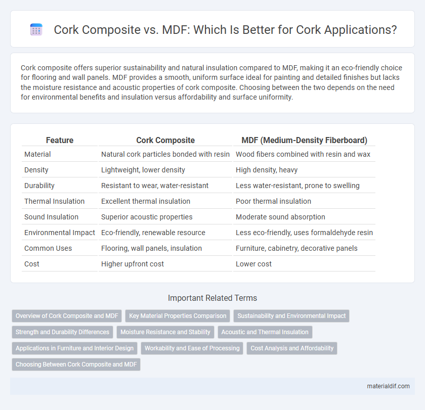 Cork Composite vs. MDF: Which Is Better for Cork Applications?