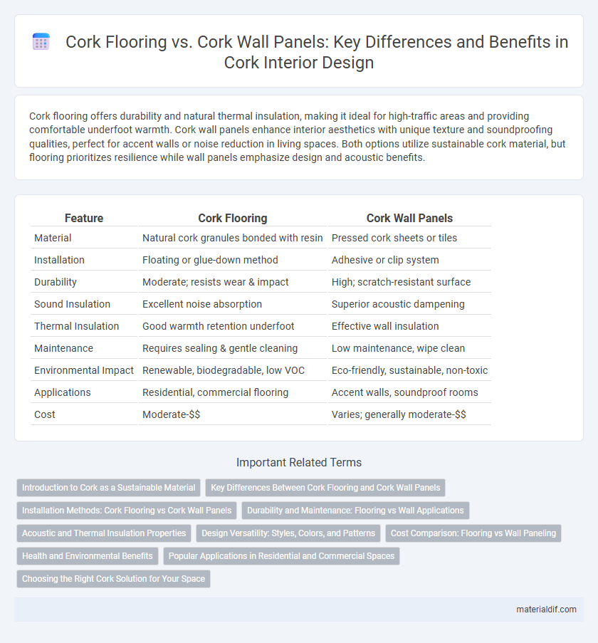 Cork Flooring vs. Cork Wall Panels: Key Differences and Benefits in Cork Interior Design
