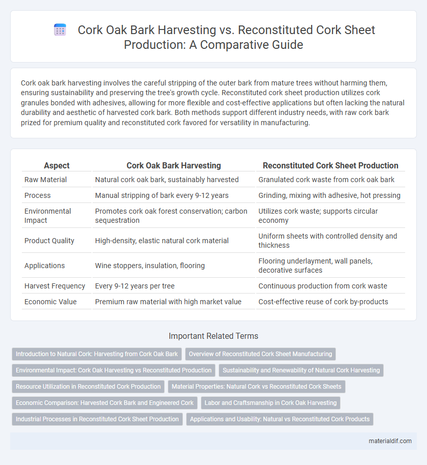 Cork Oak Bark Harvesting vs. Reconstituted Cork Sheet Production: A Comparative Guide