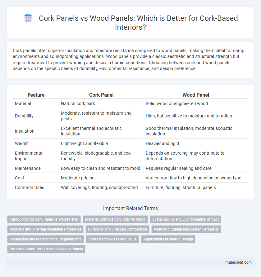 Cork Panels vs Wood Panels: Which is Better for Cork-Based Interiors?