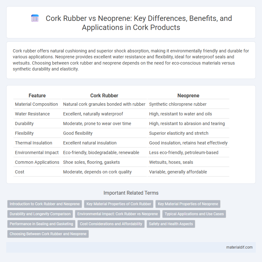 Cork Rubber vs Neoprene: Key Differences, Benefits, and Applications in Cork Products