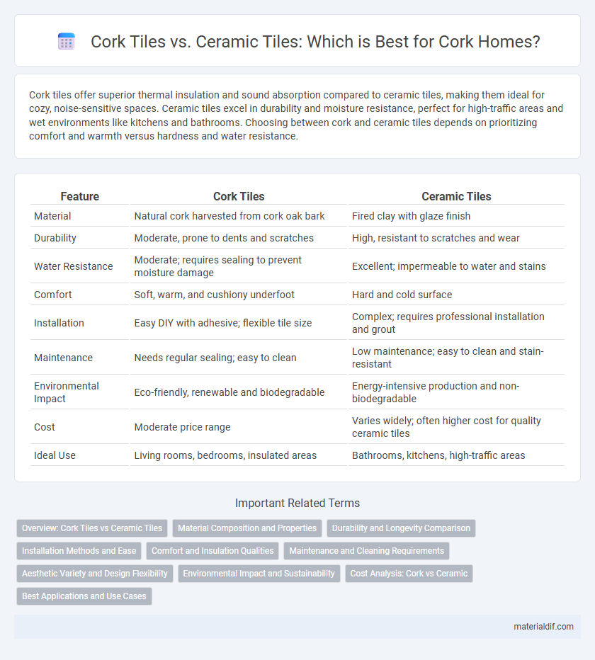 Cork Tiles vs. Ceramic Tiles: Which is Best for Cork Homes?