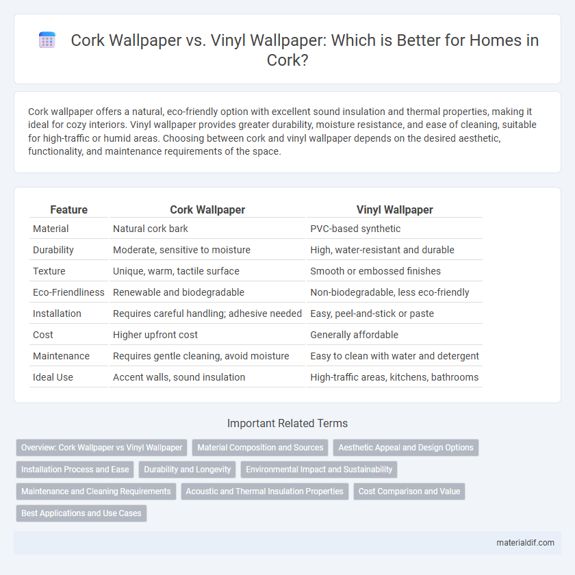 Cork Wallpaper vs. Vinyl Wallpaper: Which is Better for Homes in Cork?