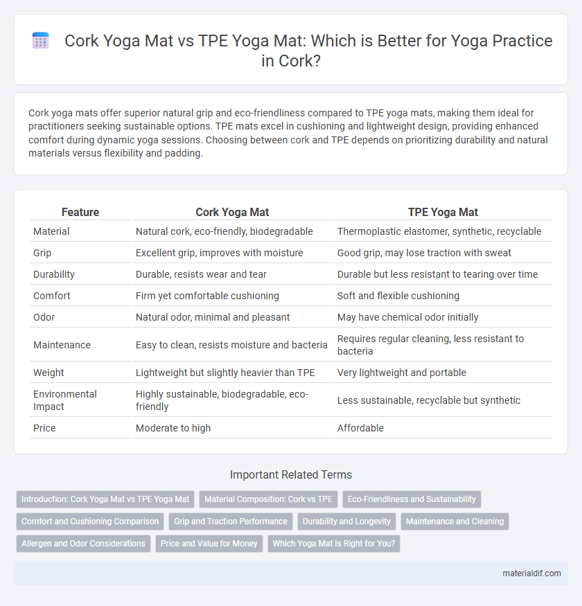 Cork Yoga Mat vs TPE Yoga Mat: Which is Better for Yoga Practice in Cork?
