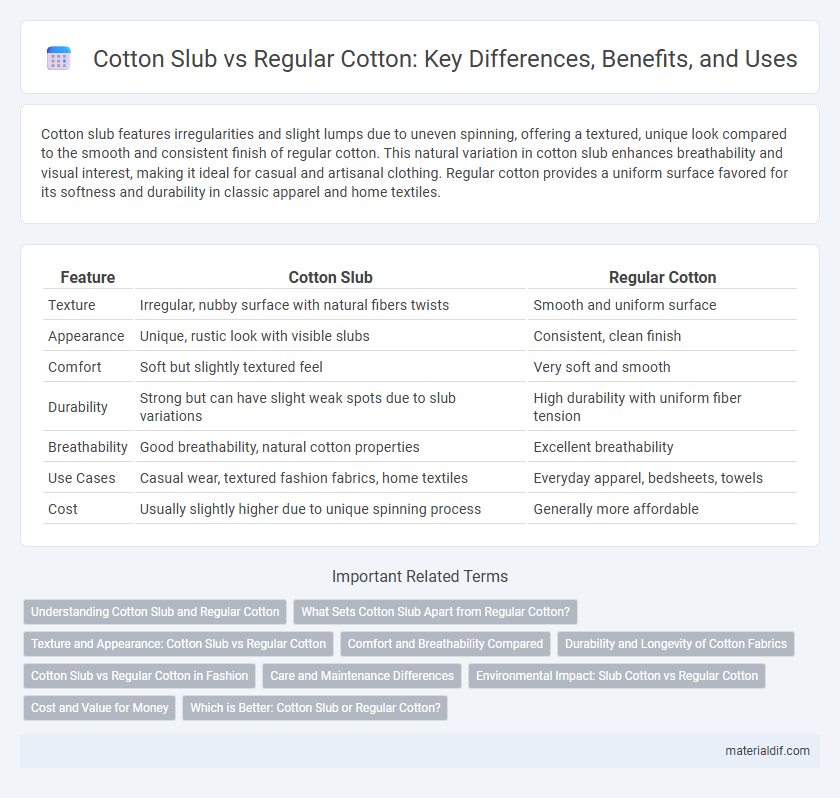 Cotton Slub vs Regular Cotton: Key Differences, Benefits, and Uses