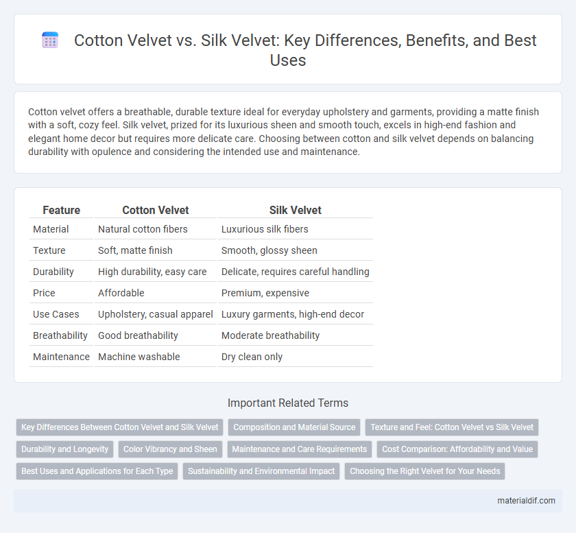 Cotton Velvet vs. Silk Velvet: Key Differences, Benefits, and Best Uses