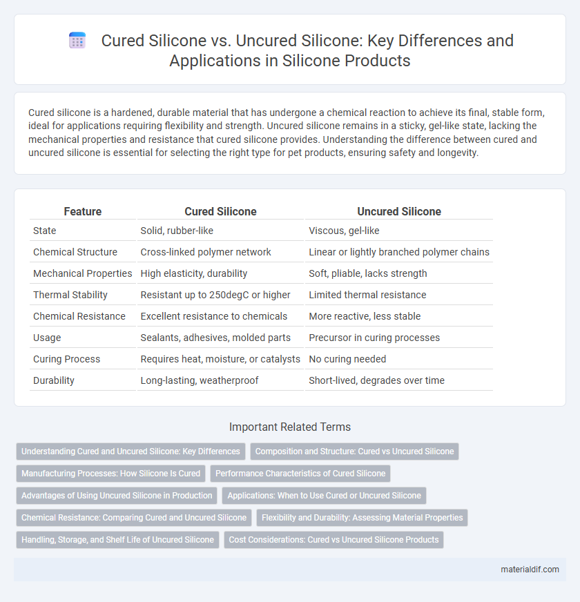 Cured Silicone vs. Uncured Silicone: Key Differences and Applications in Silicone Products