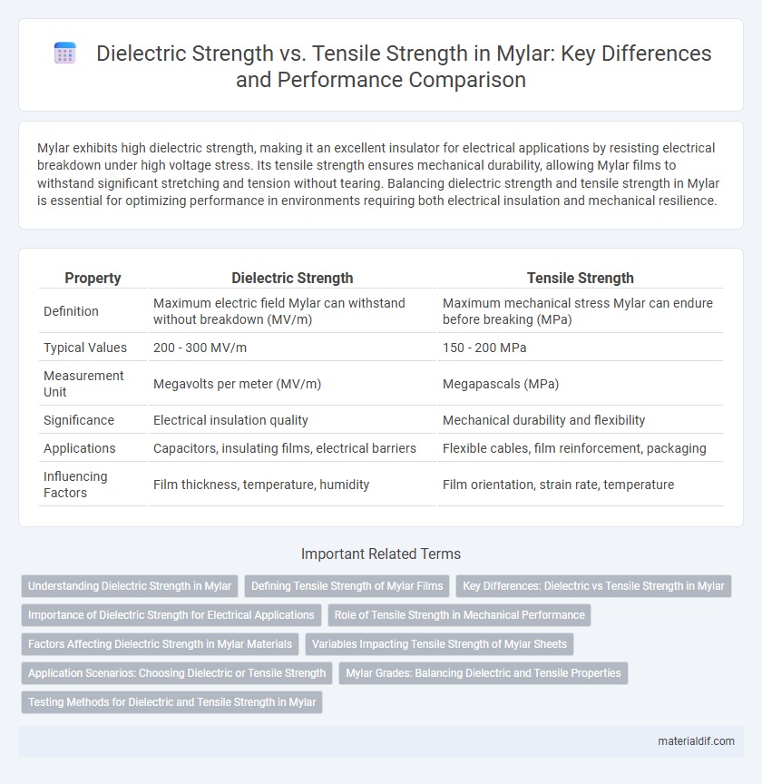 Dielectric Strength vs. Tensile Strength in Mylar: Key Differences and Performance Comparison