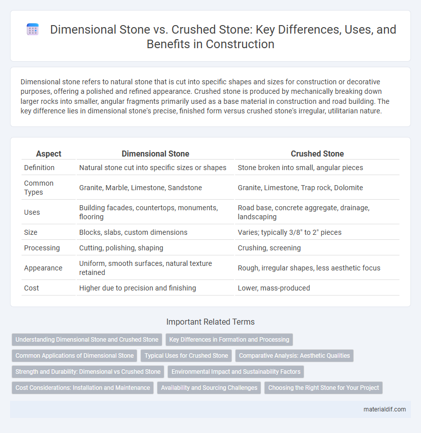 Dimensional Stone vs. Crushed Stone: Key Differences, Uses, and Benefits in Construction