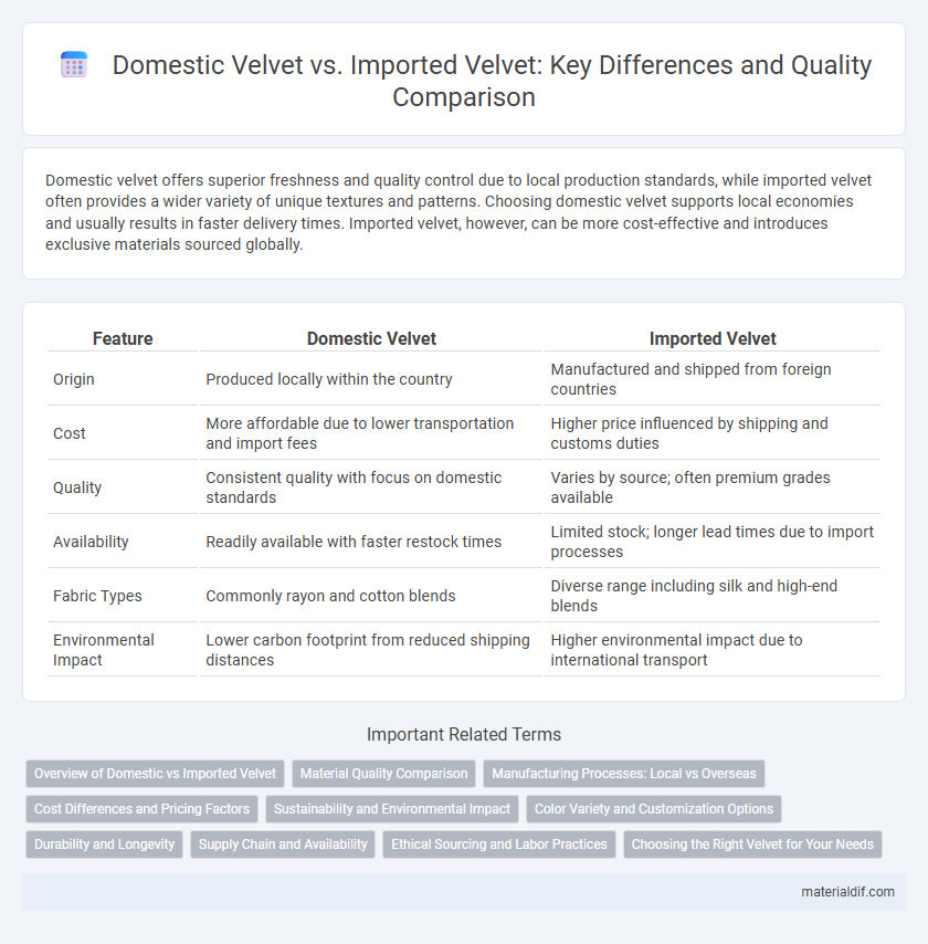 Domestic Velvet vs. Imported Velvet: Key Differences and Quality Comparison
