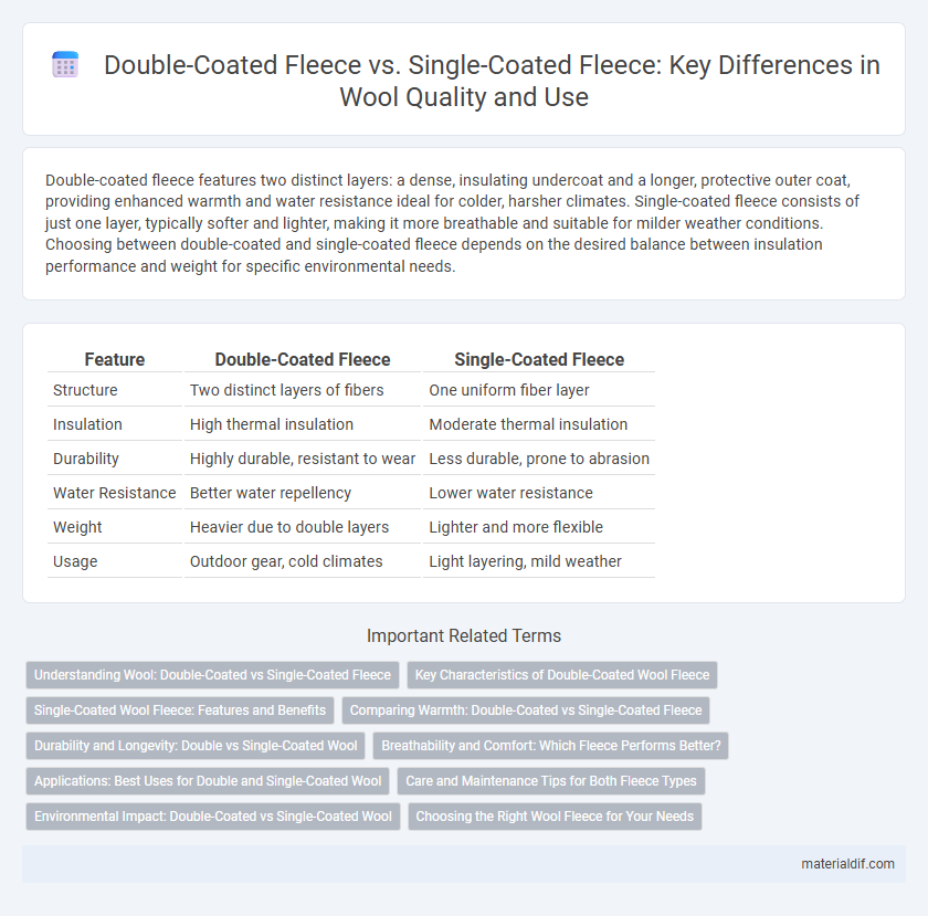 Double-Coated Fleece vs. Single-Coated Fleece: Key Differences in Wool Quality and Use