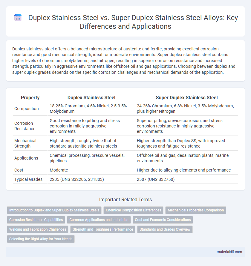 Duplex Stainless Steel vs. Super Duplex Stainless Steel Alloys: Key Differences and Applications