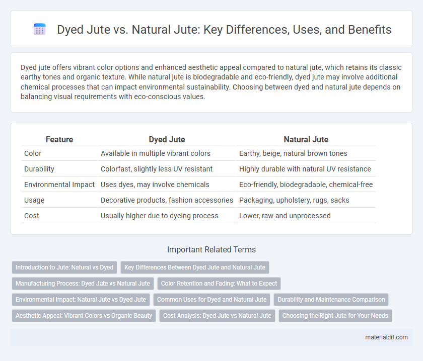 Dyed Jute vs. Natural Jute: Key Differences, Uses, and Benefits