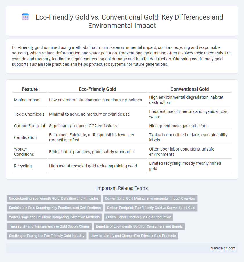 Eco-Friendly Gold vs. Conventional Gold: Key Differences and Environmental Impact