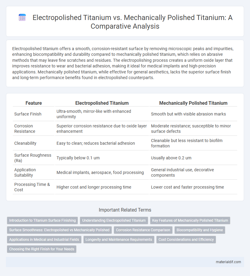 Electropolished Titanium vs. Mechanically Polished Titanium: A Comparative Analysis