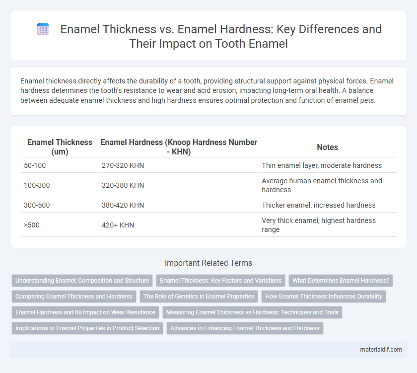 Enamel Thickness vs. Enamel Hardness: Key Differences and Their Impact on Tooth Enamel
