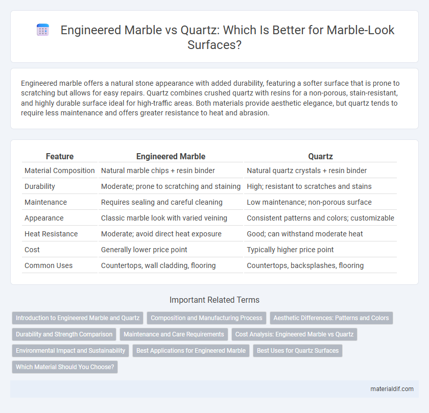 Engineered Marble vs Quartz: Which Is Better for Marble-Look Surfaces?