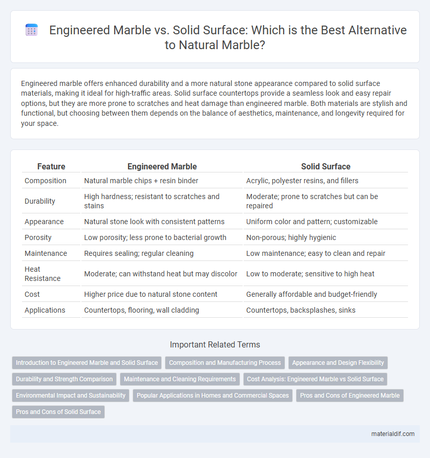 Engineered Marble vs. Solid Surface: Which is the Best Alternative to Natural Marble?