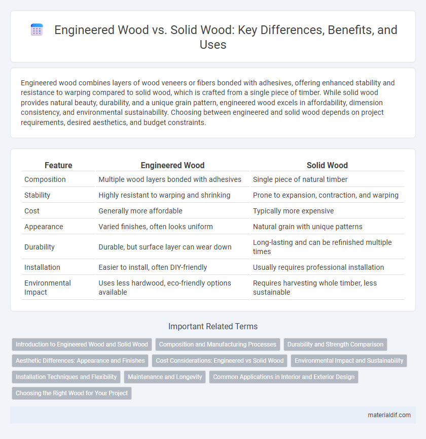 Engineered Wood vs. Solid Wood: Key Differences, Benefits, and Uses