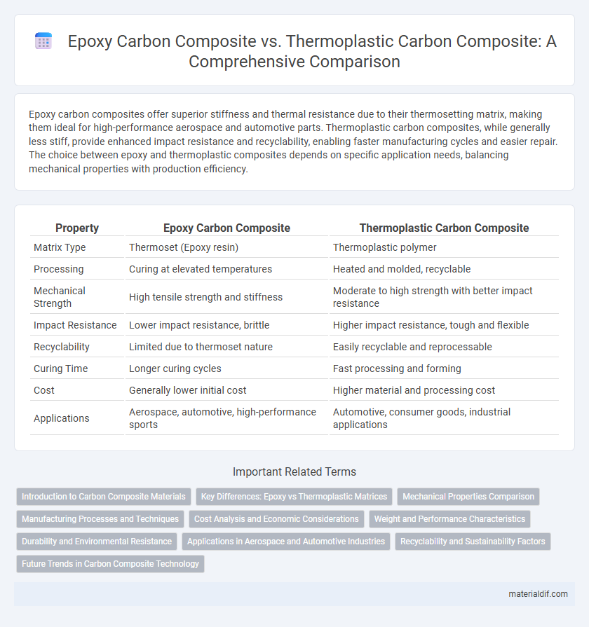 Epoxy Carbon Composite vs. Thermoplastic Carbon Composite: A Comprehensive Comparison