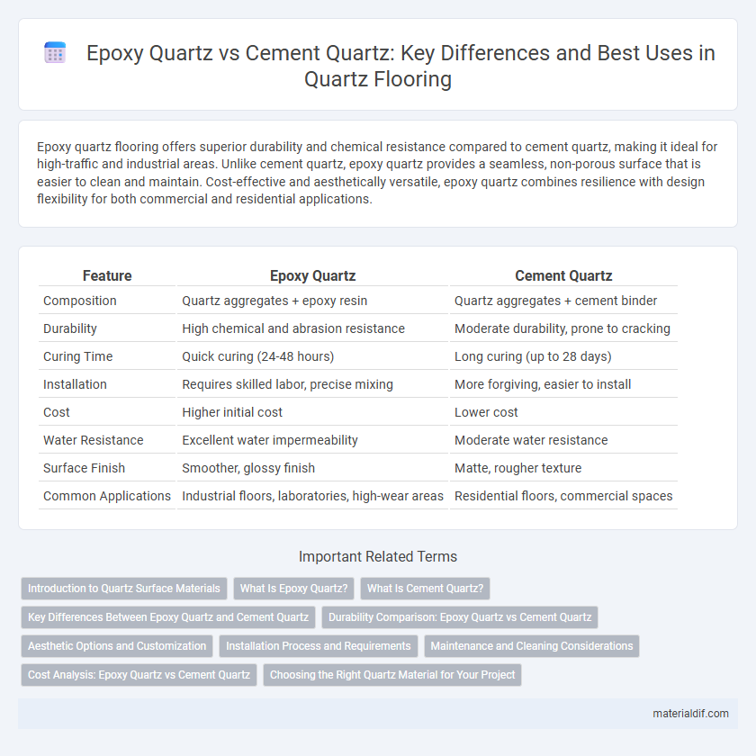 Epoxy Quartz vs Cement Quartz: Key Differences and Best Uses in Quartz Flooring