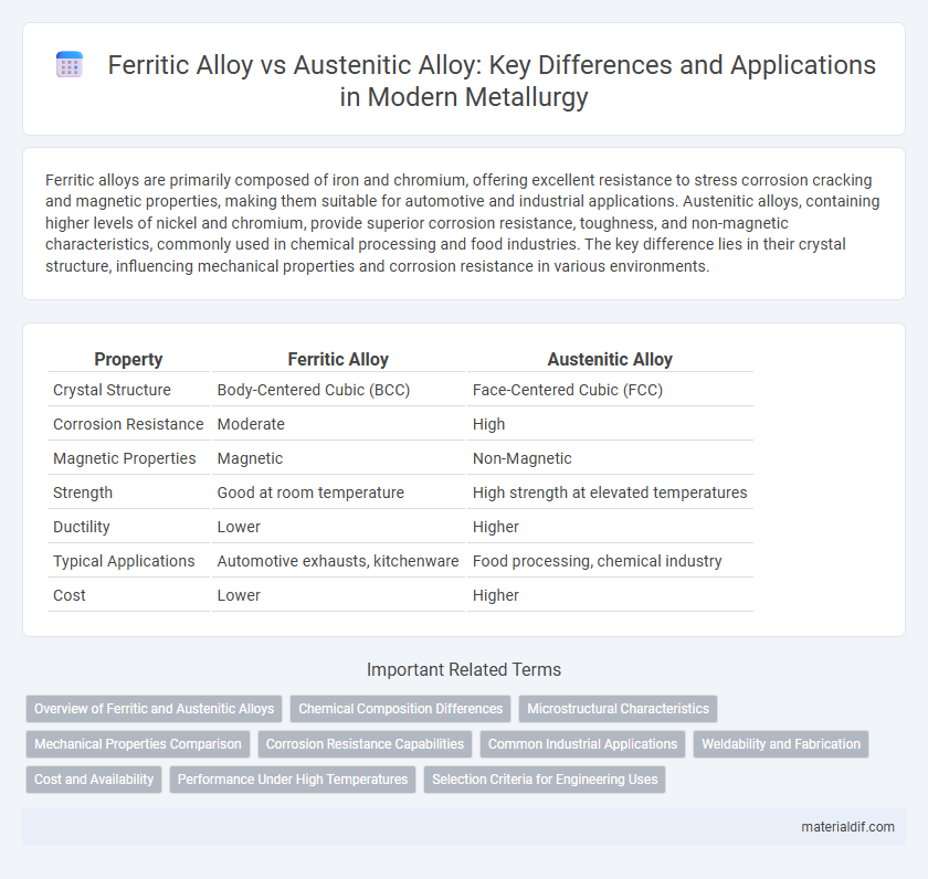 Ferritic Alloy vs Austenitic Alloy: Key Differences and Applications in Modern Metallurgy