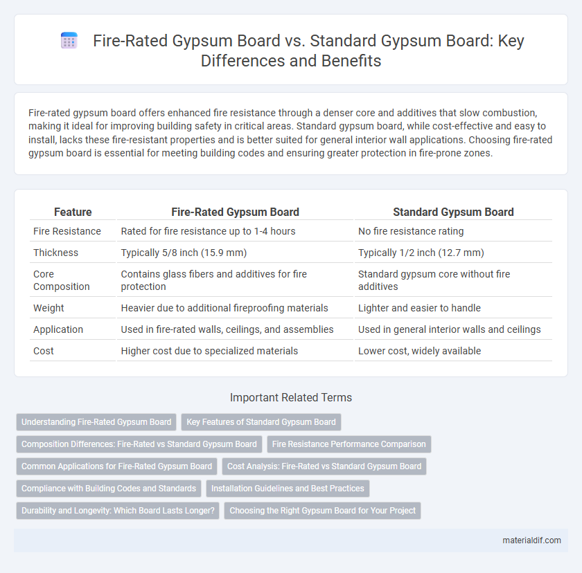Fire-Rated Gypsum Board vs. Standard Gypsum Board: Key Differences and Benefits